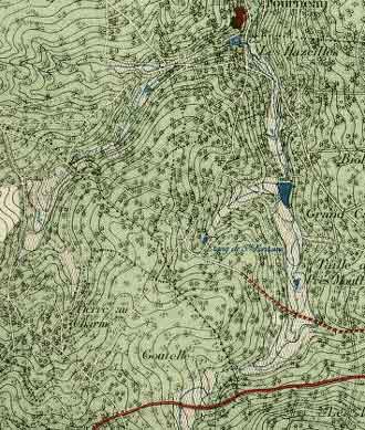 Carte Vallée du Marsault - 1933