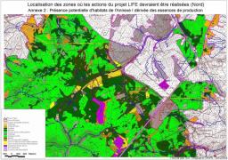 Carte d'occupation du sol - Nord