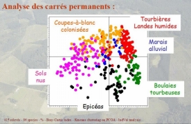 Relevés phytosociologiques 2005-2008 Ordination de base