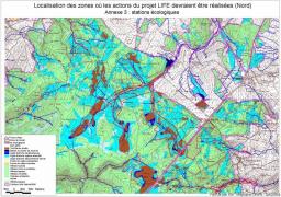 Carte des stations écologiques - Nord