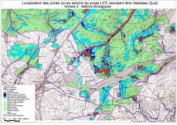 Carte des stations écologiques - Sud