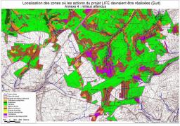 Carte de végétation potentielle - Sud