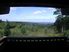 Vue du mirador des Huttes sur la Famenne