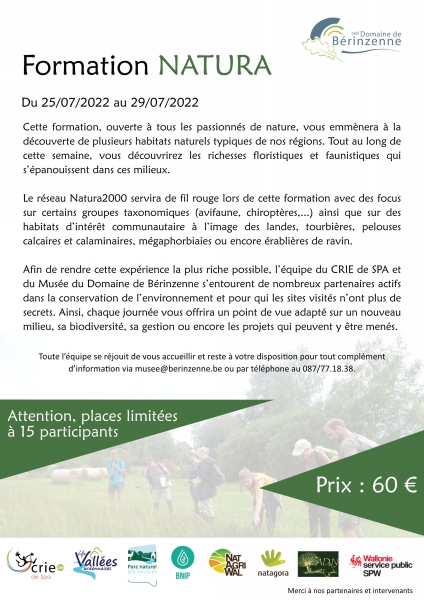 Formation Natura 2000 Bérinzenne 2022