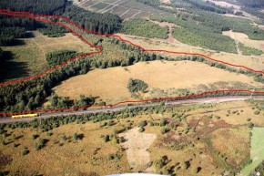 Vue aérienne RND des Troufferies de Libin - le "Croissant"