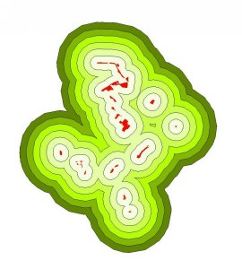 Le réseau de sites ouverts avant le projet