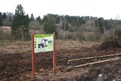 Panneau d'information au Plateau des Tailles