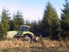 Broyeur sur tracteur